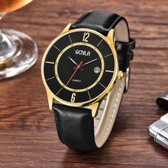 Men's Wristwatch Military Leather Waterproof Date Quartz Analog Army Quartz Watch Man Watches Mens 2019 zegarek meski