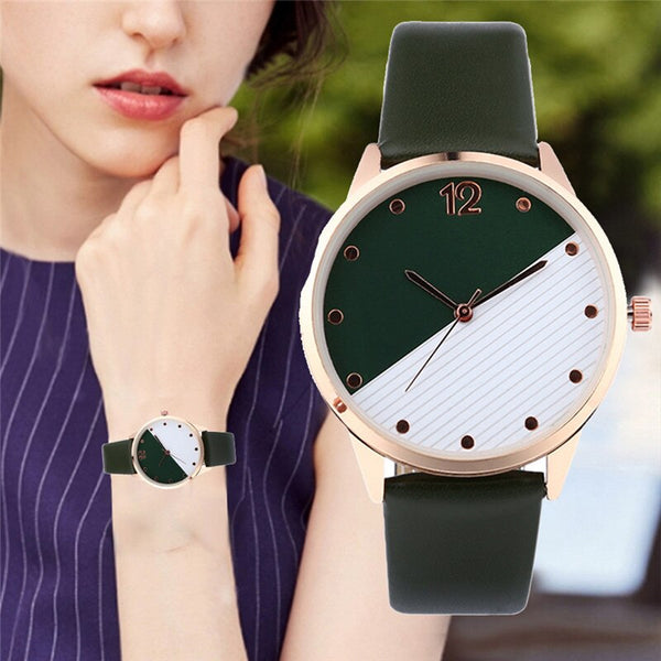Creative New Dial 2 Colors Female Watch Line Point Wristwatches Excellent Quality Women's Watches Best Sellers Simple Horloge@50