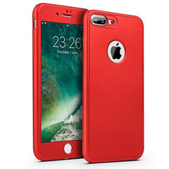 360 Full Cover Phone Case For iPhone X 8 6 6s 7 Plus 5 5s SE PC Protective Cover For iPhone 7 8 Plus Case Cover With Glass