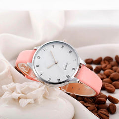 DISU Women Wrist Watch Casual Checkers Faux Leather Ladies Watches women's watch analog quartz vogue Relogio Feminino