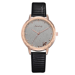 Hot Creative Women Watches Honeycomb  Dial  Fashion Quartz Wristwatch Featured Ladies Temperament Clock Gift  Zegarek Damski@50