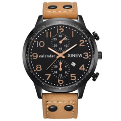 Men Wrist Watches Fashion Sports Date Analog Quartz Leather Stainless Steel Watch Man relojes hombre 2019 montre homme