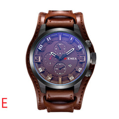 Men's Watch Fashion Three Eyes Calendar Leather Strap Quartz Watch Man Reloj Hombre 2019 Men Wristwatch Clock relogio masculino