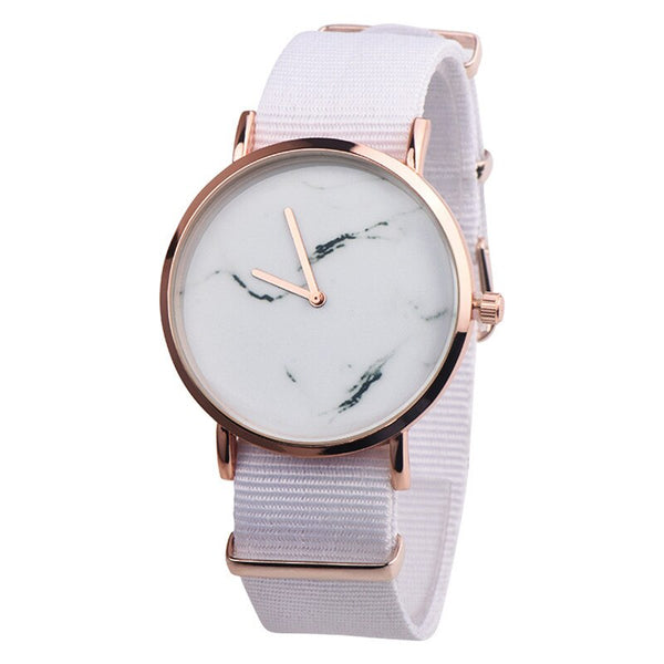 Women's Watches Bayan Kol Saaty Fashion Marbled Men's And Women's Canvas With Watch The Current Popular Factor Zegarki Damski@50