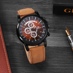 Mens Pu Leather Watches Analog Military Sports SOXY Quartz Male Wristwatch Hour Relogio Masculino Saati Clock Montre Homme