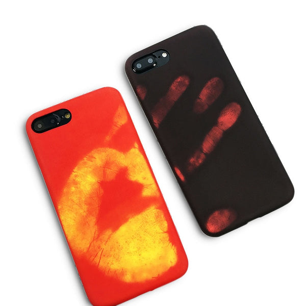 New Hand Thermal Sensor Case For iphone 7 6 6S Plus Fundas Funny Physical thermal discoloration Phone Cases Soft Silicone Cover