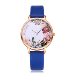 Luxury  Women Watches Thin disc Flower Watch Minimalism Leather Strap Ladies Quartz  Wristwatch Featured Clock Reloj Mujer@50