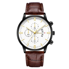 Geneva Women Mens Wristwatch Stainless Steel Leather Analog Alloy Quartz watches man wrist watches day date men watch
