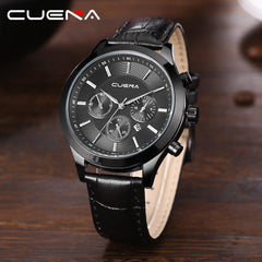 Men's Watch Leather Military Alloy Analog Quartz  Business Date Wristwatch Mens Montre Homme 2019 zegarek meski orologio uomo