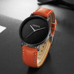 Men's Wrist Watch Leather Military Casual Analog Quartz Business Wristwatch Mens big dial watches for men relogio masculino