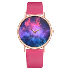 Unique Women's Watches Cosmic Vortex Dial Fashion Ladies Quartz Wristwatch Leather Strap Featured Clock Top Lvpai Bayan Saat@50