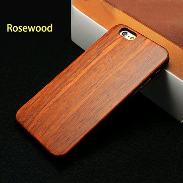 Real Wood Case For iphone 7 6 6S Plus 5 5S SE Cover High Quality Durable Natural Rosewood Bamboo Walnut Wooden Hard Phone Cases