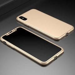 360 Degree Phone Cases For iPhone X 8 7 6 6s Plus 5 5s SE Case Ultra thin Hard PC Shockproof Armor Cover Shell Capa + Glass Film
