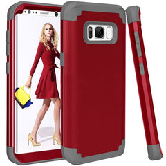 360 Shockproof Armor Phone Cases For iPhone 7 6 6s Plus Case 3 in 1 Hybrid PC + TPU Cover For Samsung Galaxy S8 Plus Screen Film