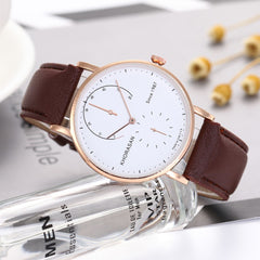 Men's Watch Luxury Leather Quartz Analog Watch Mens Reloj Hombre 2019 Men Wristwatch Clock relogios masculinos