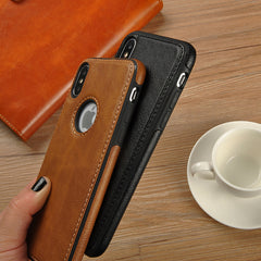 Stitching Slim PU Case For iphone 11Pro Max XR X XS MAX Leather Ultra Thin Phone Cases for 6 6s 7 8 plus Anti-fall Cover Coque