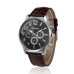 Men Wrist Watch Retro Design Leather Band Analog Alloy Quartz Watch vintage men wristwatch clock relogios masculinos