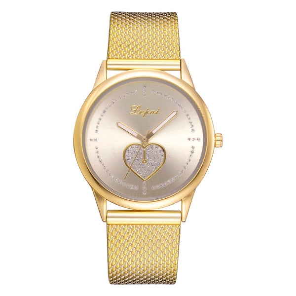 Women's Watches Simple Love Pattern Silicone Strap Ladies Quartz Wristwatch Minimalism Dress Gift Clock Reloj Mujer@50