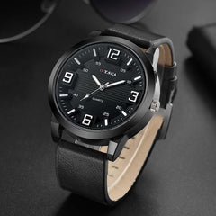 Men's Watch Casual Business Convex Dial Belt Quartz Watches Mens 2019 Men Wristwatch Clock erkek kol saati montre homme