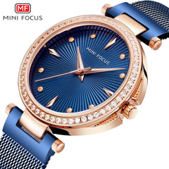 MINIFOCUS Women Watches Gold Waterproof Lady Watch For Woman Watches 2019 Brand Luxury Fashion Casual Ladies Quartz Wristwatch