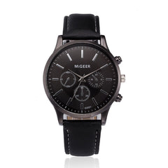 Man Wrist Watch Retro Design Leather Band Analog Alloy Quartz Watch Mens watches mens 2019 men wristwatch clock