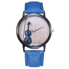 Women's Watches Bayan Kol Saaty Fashion Simple Violin Pattern Watch Reloj De Mujer Montre Femme Acier Inoxydable @50