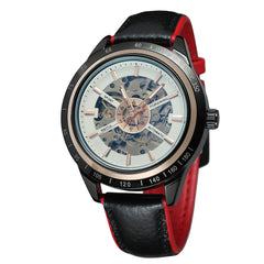 Forsining Men's Automatic Wristwatch Motorcycle Design Transparent Waterproof Watch Man Watches Mens 2019 relojes para hombre