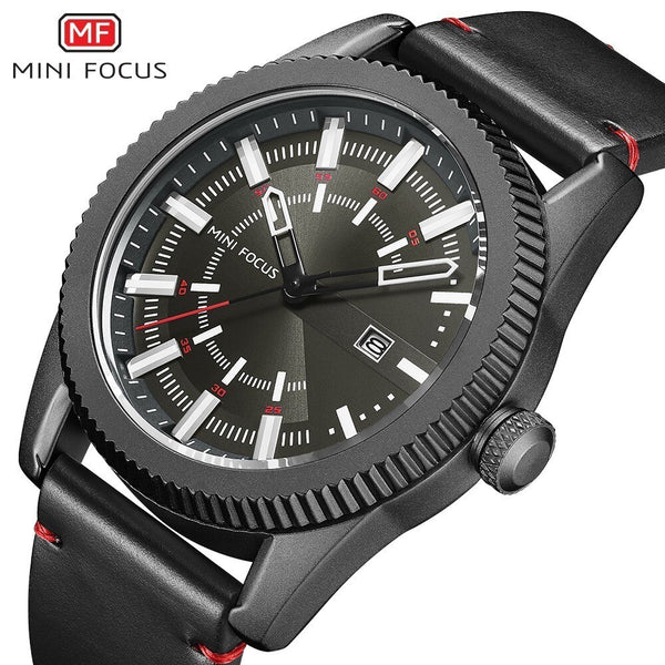MINI FOCUS Fashion Men Watches 2019 Luxury Brand Stainless Steel Hour Analog Watch Men Luminous Hands Quartz Wrist Watches Black