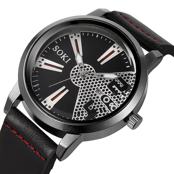 Men Wristwatch Clock Analog Quartz Round Wrist Watch For Man Relojes Hombre 2019 relogios masculinos saat erkek kol saati