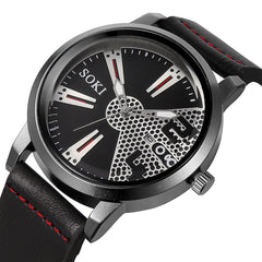 Men Wristwatch Clock Analog Quartz Round Wrist Watch For Man Relojes Hombre 2019 relogios masculinos saat erkek kol saati