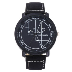 Creative Women Watch Interesting Mathematical Formula Dial Ladies Quartz Wristwatch Leather Strap Clock Simple Relogio Feminino5