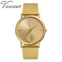 Fashion Women Watche Rose Gold Scal Dial Ladies Quartz Wristwatch  Mesh Belt Strap Casual Clock Dress Gift Relojes Para Mujer@50