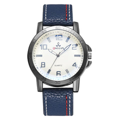 DISU Men Wristwatch Quartz High Quality Leather Blue Ray Glass Watch Man watches mens 2019 men wristwatch clock
