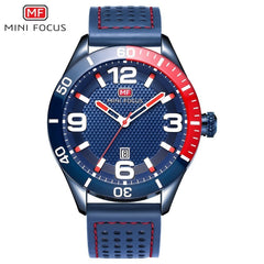 MINIFOCUS Fashion Men Watches 2019 Luxury Brand Leather Band Men's Watch Waterproof Mens Watches Quartz Calendar Date Wristwatch