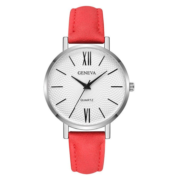 Women's Watches Fashion Geneva Brand Roman Numeral  Reloj De Mujer Worth Buying Horloge Dames Minimalism Clock Orologio Donna@50