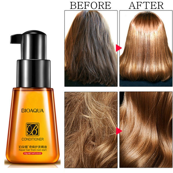 BIOAQUA Hair Care Conditioner Nourishing Nutrition Essential Oil Hair Mask Repair Hair From Root Start for Dry Damage 70g 2.5OZ