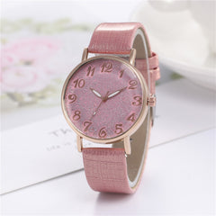 Best Selling  Women Watches Roman Numeral Starry Sky Dial Ladies Quartz Wristwatch Fashion Leather Strap Clock Reloj Mujer@50