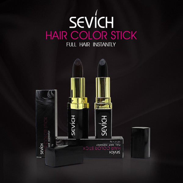 Portable Natural Plant Black/Brown Hair Dye Lipstick Shape Anti Sweat Waterproof Disposable Dye Pen Hairline Coloring Tool TSLM2