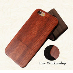 Natural Wood Case For iPhone 7 6 6s Plus 5 5s SE Cover High Quality Durable Real Wooden Rosewood Bamboo Walnut Phone Cases Shell
