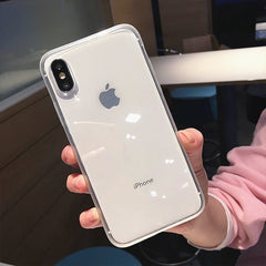 Colorful Transparent Silicone Frame Phone Case For iPhone 11 X XR XS Max 8 7 6 6SPlus Soft TPU Protection Cover For iPhone 11Pro
