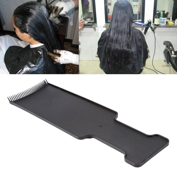 Black plastic salon brushes bleach tint comb perm application dye coloring hairdressing styling tools paint brush tool