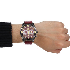 Men Watches Luxury Business Large Dial Leather Belt Quartz Watch zegarek meski relojes hombre 2019 montre homme