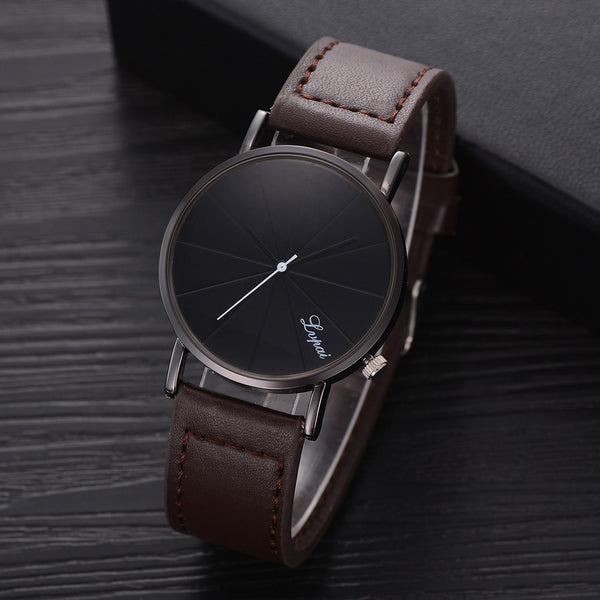 LVPAI Men's Wrist Watch Fashion Leather Belt Analog Sport Quartz Watch Mens Reloj Hombre 2019 Men Wristwatch Clock