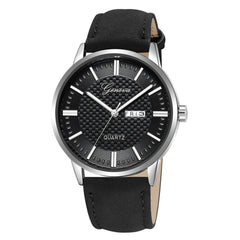DISU Men Wrist Watch Sport Military Stainless Steel Dial Leather Band watches mens unique watch for men relogios masculino