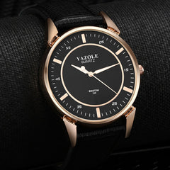 YAZOLE Men Wrist Watch Luxury Stainless steel Leather Band Analog Quartz watches man unique watch for men relogios masculino