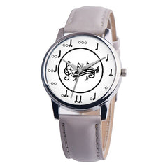 Women's Watches Best Sellers Simple Fashion Quartz Watch Note Pattern Bayan Kol Saati High Quality Featured Zegarki Damskie@50