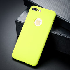 Solid Candy Color Matte Skin Case for iPhone 6 6s 7 Plus SE 5 5s Ultra Thin Soft TPU Rubber Silicone Back Cover Phone Cases Capa