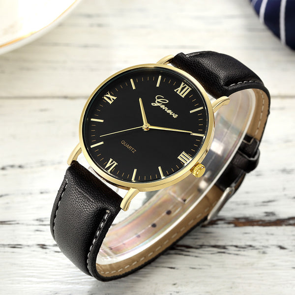 Geneva Women Wrist Watch Classic Luxury Stainless Steel Analog Quartz Analog Ladies Watches Fashion Watch 2019 Womens watches