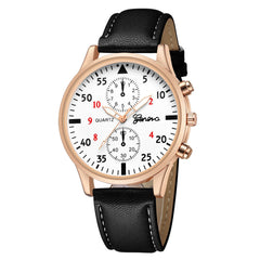 DISU Men Wrist Watch Leather Military Alloy Analog Quartz  Business watches men watches mens 2019 relogios masculino