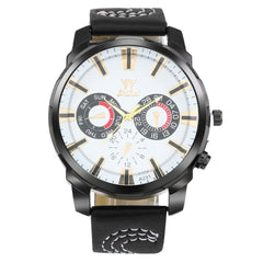 Men Watches Luxury Business Large Dial Leather Belt Quartz Watch zegarek meski relojes hombre 2019 montre homme